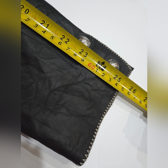 My Tribe Stylish Black Leather Women's Jacket Sz.L - Picture 7 of 10